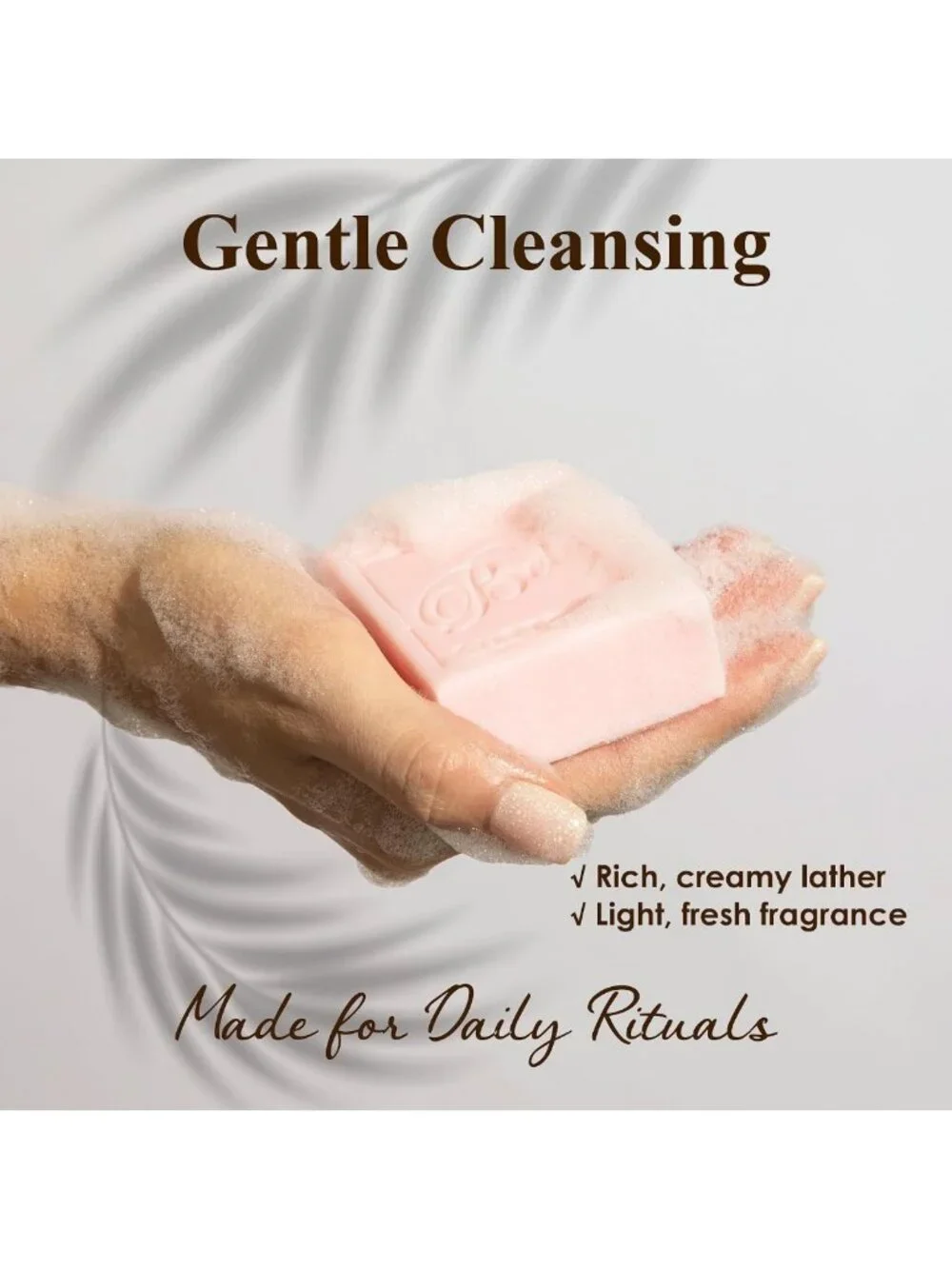 Rose Soap Bars Pack of 12 - French Triple Milled, Organic Shea Butter, Hand